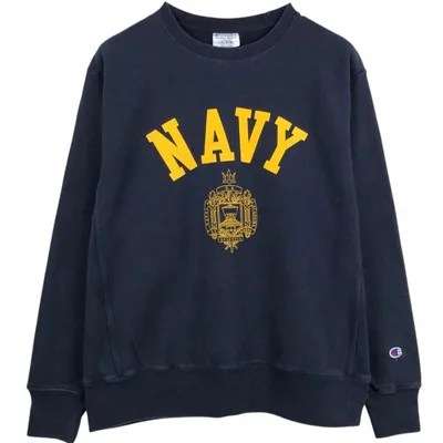 古着 00年代 チャンピオン リバースウィーブ カレッジスウェットシャツ トレーナー メンズL相当 USNA 海軍兵学校 /eaa680197
