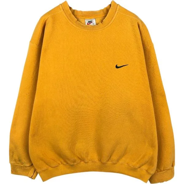 古着 90年代 ナイキ NIKE ワンポイントロゴスウェットシャツ トレーナー USA製 メンズL相当 ヴィンテージ /eaa680305