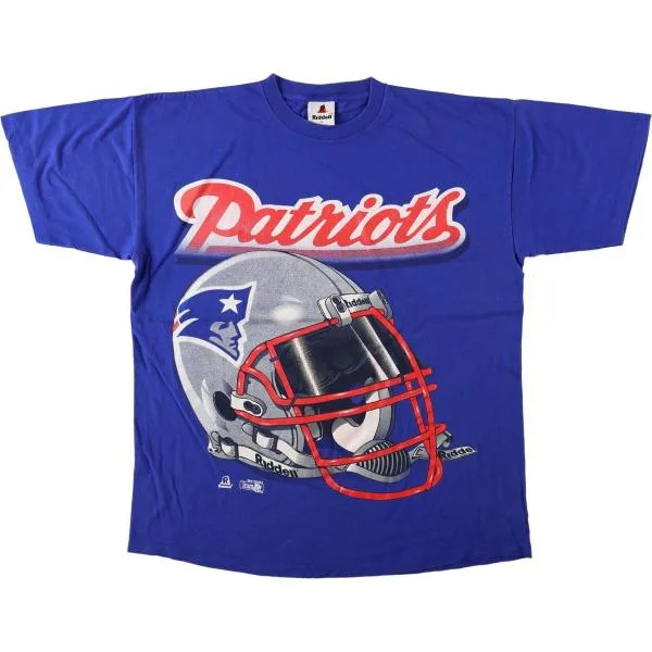 古着 90年代 リデル Riddell NFL ニューイングランドペイトリオッツ スポーツプリントTシャツ USA製 メンズXL相当 ヴィンテージ /eaa680516