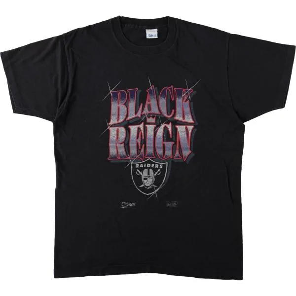 古着 90年代 SALEM NFL LAS VEGAS RAIDERS ラスベガスレイダース スポーツプリントTシャツ メンズXL相当 ヴィンテージ /eaa680518