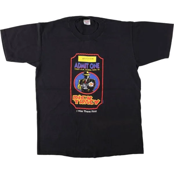 古着 HUGGER Dick Tracy ディック トレイシー 映画 ムービーTシャツ USA製 メンズL相当 /eaa681203