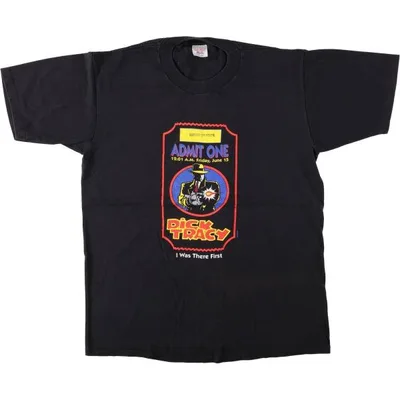 古着 HUGGER Dick Tracy ディック トレイシー 映画 ムービーTシャツ USA製 メンズL相当 /eaa681203