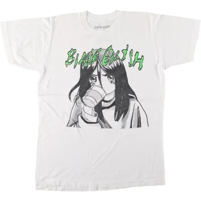 古着 BILLIE EILISH ビリーアイリッシュ バンドTシャツ バンT メンズL相当 /eaa681225
