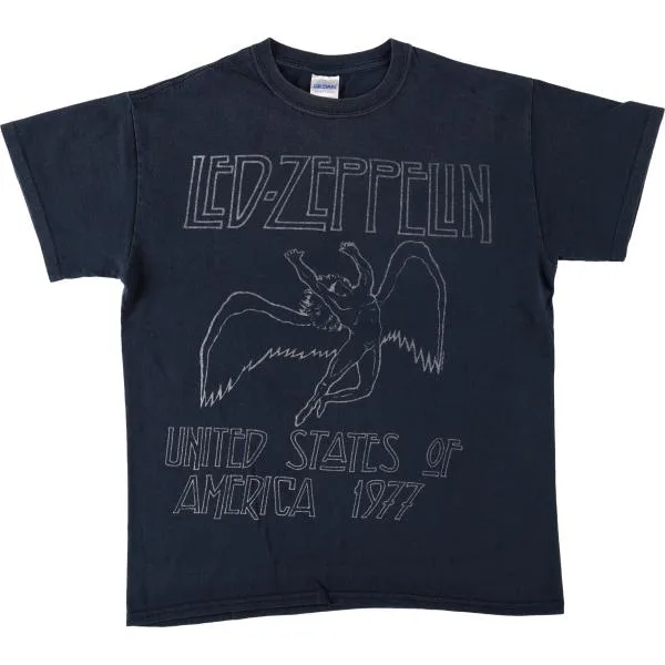 古着 ギルダン GILDAN LED ZEPPELIN レッドツェッペリン バンドTシャツ バンT メンズM相当 /eaa681229