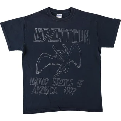 古着 ギルダン GILDAN LED ZEPPELIN レッドツェッペリン バンドTシャツ バンT メンズM相当 /eaa681229