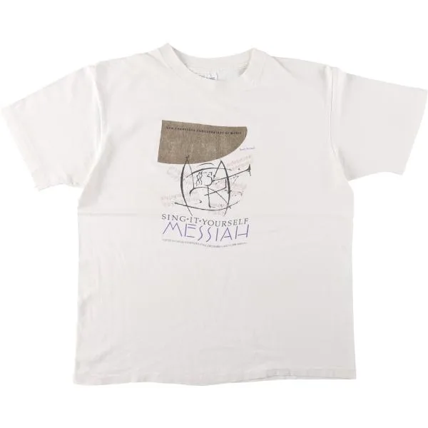 古着 ヘインズ Hanes BEEFY-T Sing-It-Yourself Messiah バンドTシャツ バンT USA製 メンズL相当 /eaa681234