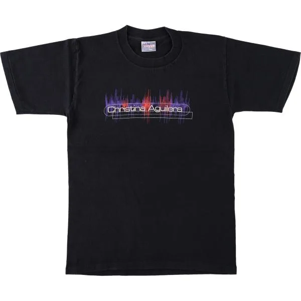 Old clothes All Sport CHRISTINA AGUILERA Christina Aguilera Band T-shirt Van T Men's S equivalent /eaa681235