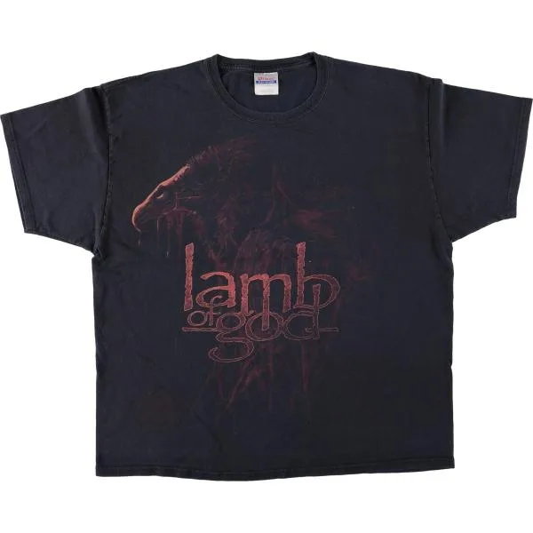 古着 ヘインズ Hanes HEAVYWEIGHT LAMB OF GOD ラムオブゴッド バンドTシャツ バンT メンズXL相当 /eaa681242