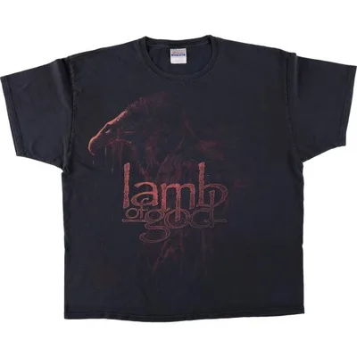 古着 ヘインズ Hanes HEAVYWEIGHT LAMB OF GOD ラムオブゴッド バンドTシャツ バンT メンズXL相当 /eaa681242