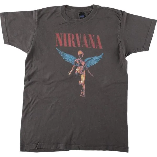 古着 タルテックス TULTEX NIRVANA ニルヴァ―ナ バンドTシャツ バンT メンズM相当 /eaa681246