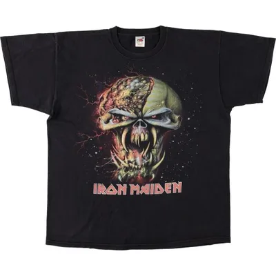 古着 フルーツオブザルーム FRUIT OF THE LOOM HEAVY COTTON IRON MAIDEN アイアンメイデン バンドTシャツ バンT メンズXL相当 /eaa681249
