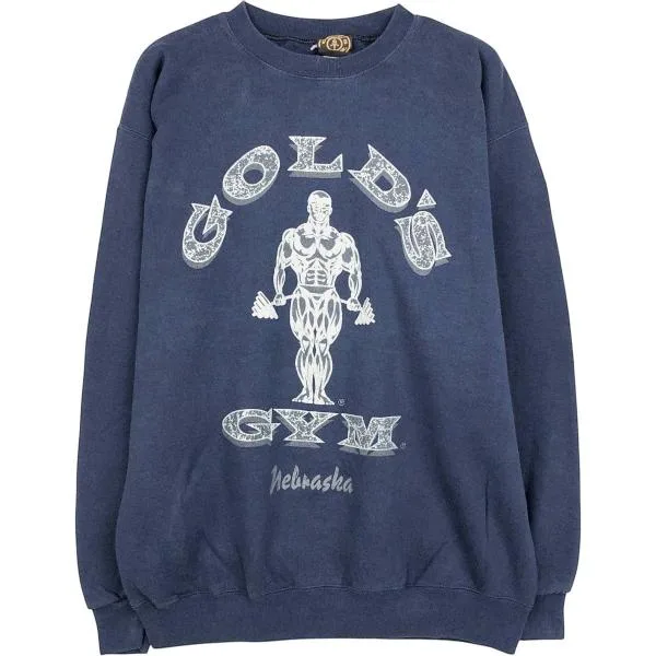 古着 GOLD'S GYM ゴールドジム アドバタイジング スウェットシャツ トレーナー USA製 メンズL相当 /eaa681652