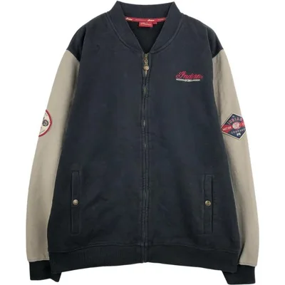 古着 Indian MOTOCYCLE モーターサイクル フルジップスウェットシャツ トレーナー メンズL相当 /eaa681704