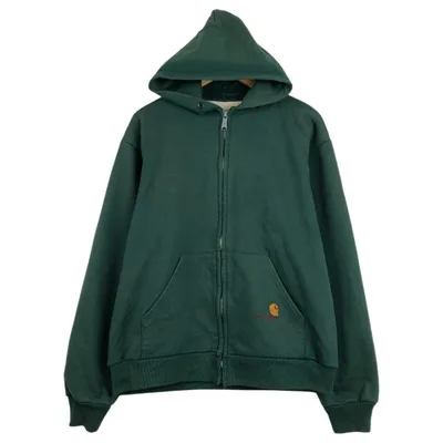 古着 90年代 カーハート Carhartt スウェットフルジップパーカー USA製 メンズXL相当 ヴィンテージ /eaa681721