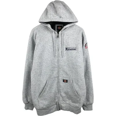 古着 ディッキーズ Dickies スウェットフルジップパーカー アドバタイジング メンズL相当 中綿入り /eaa681750