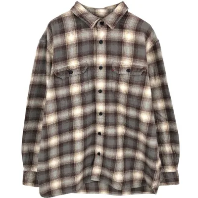古着 リーバイス Levi's 長袖 フランネルチェックシャツ メンズL相当 /eaa681888