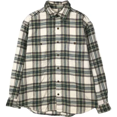 古着 エディーバウアー Eddie Bauer 長袖 ボタンダウン フランネルチェックシャツ メンズM相当 /eaa682228