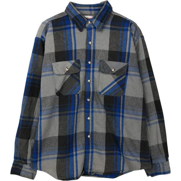古着 WearGuard チェック柄 長袖 フランネルチェックシャツ メンズXL相当 /eaa682230