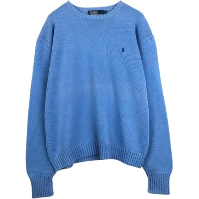 古着 ラルフローレン Ralph Lauren POLO by Ralph Lauren コットンニットセーター メンズXL相当 /eaa682365