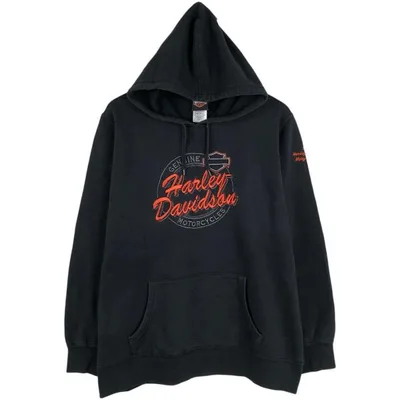 古着 ハーレーダビッドソン Harley-Davidson アドバタイジング スウェットプルオーバーパーカー メンズXL相当 /eaa682725