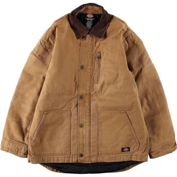 古着 ディッキーズ Dickies リッジコートタイプ 中綿入り ダックワークジャケット メンズM相当 /eaa682762