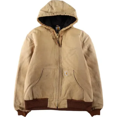 古着 カーハート Carhartt アクティブジャケット ダックフルジップパーカー メンズL相当 /eaa682801