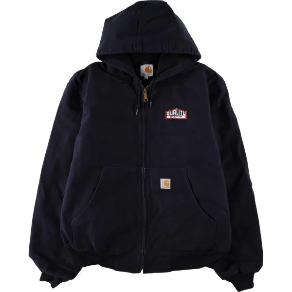 古着 カーハート Carhartt アクティブジャケット ダックフルジップパーカー USA製 メンズL相当 /eaa682804