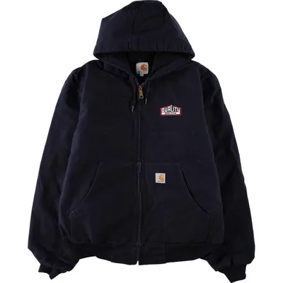 古着 カーハート Carhartt アクティブジャケット ダックフルジップパーカー USA製 メンズL相当 /eaa682804