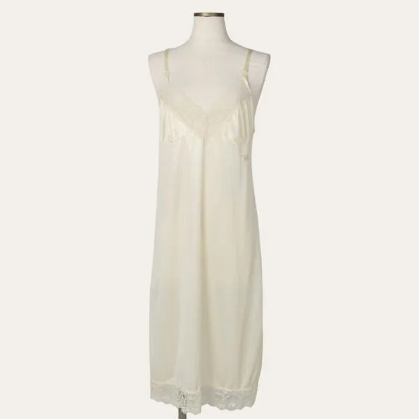 古着 DIANE von FURSTENBERG ミモレ丈 ランジェリー キャミソールワンピース USA製 レディースM相当 /eaa683156