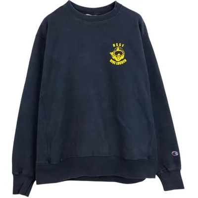 古着 チャンピオン Champion REVERSE WEAVE リバースウィーブ プリントスウェットシャツ トレーナー メンズL相当 /eaa683321
