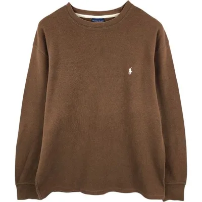 古着 ラルフローレン Ralph Lauren POLO RALPH LAUREN SLEEPWEAR サーマルロンT ワッフル メンズL相当 /eaa684465