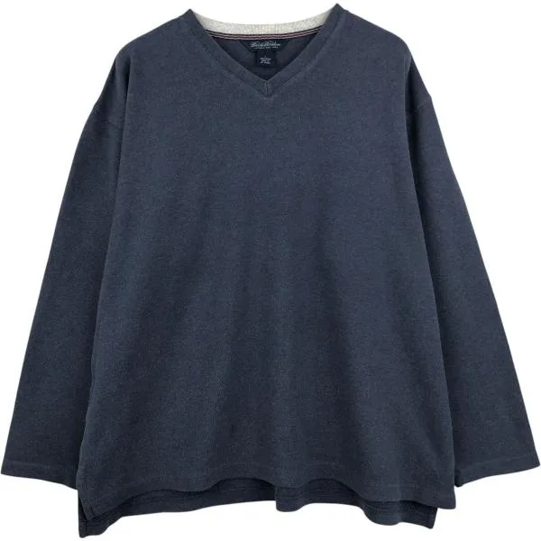 古着 ブルックスブラザーズ Brooks Brothers Est.1818 Vネック ロングTシャツ ロンT メンズL相当 /eaa684625