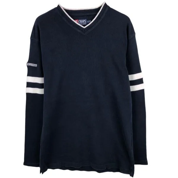 Old clothes Ralph Lauren CHAPS V-neck long T-shirt long T-shirt men's XL equivalent /eaa684636