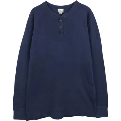 古着 90年代 エルエルビーン L.L.Bean ヘンリーネック ロングTシャツ ロンT USA製 メンズM相当 ヴィンテージ 長袖 /eaa684648
