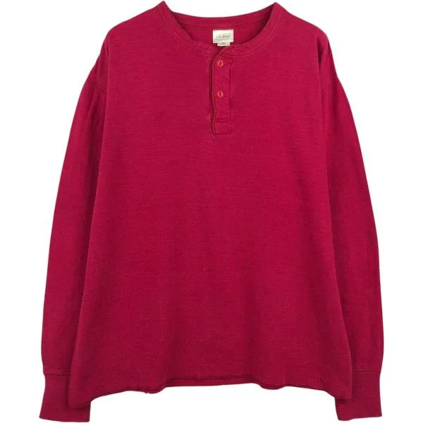 古着 エルエルビーン L.L.Bean ヘンリーネック ロングTシャツ ロンT USA製 メンズL相当 /eaa684649