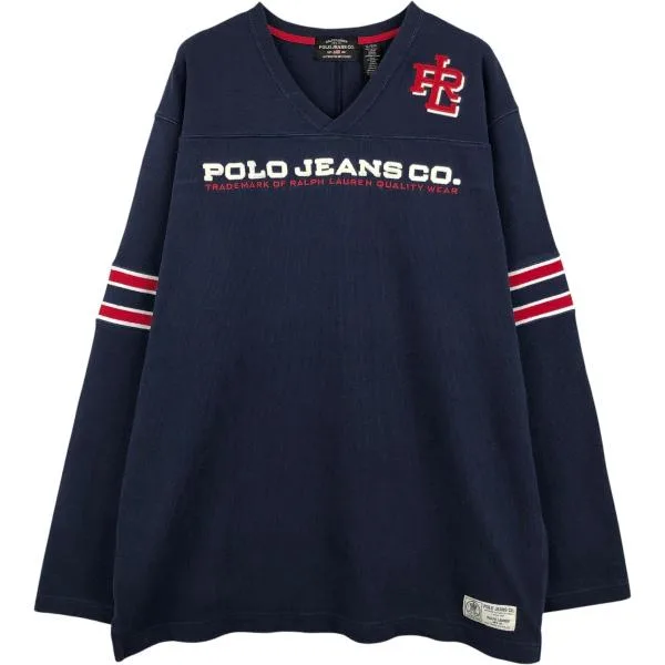 Old clothes Ralph Lauren POLO JEANS COMPANY long T-shirt long T men's XL equivalent /eaa684651