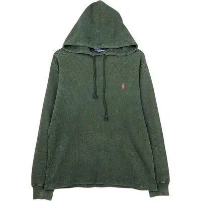 古着 ラルフローレン Ralph Lauren POLO by RALPH LAUREN フード付き サーマルロンT ワッフル メンズL相当 /eaa684728