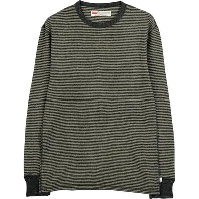 古着 リーバイス Levi's STANDARD FIT ボーダー柄 サーマルロンT ワッフル メンズM相当 /eaa684750