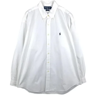 古着 ラルフローレン Ralph Lauren BLAKE 長袖 ボタンダウンシャツ メンズXL相当 /eaa685378