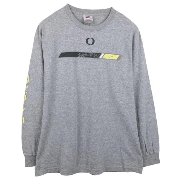 古着 ナイキ NIKE OREGON オレゴン大学 カレッジ ロングTシャツ ロンT メンズL相当 /eaa685605