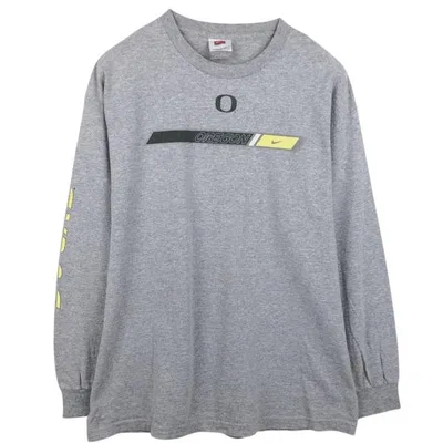 古着 ナイキ NIKE OREGON オレゴン大学 カレッジ ロングTシャツ ロンT メンズL相当 /eaa685605