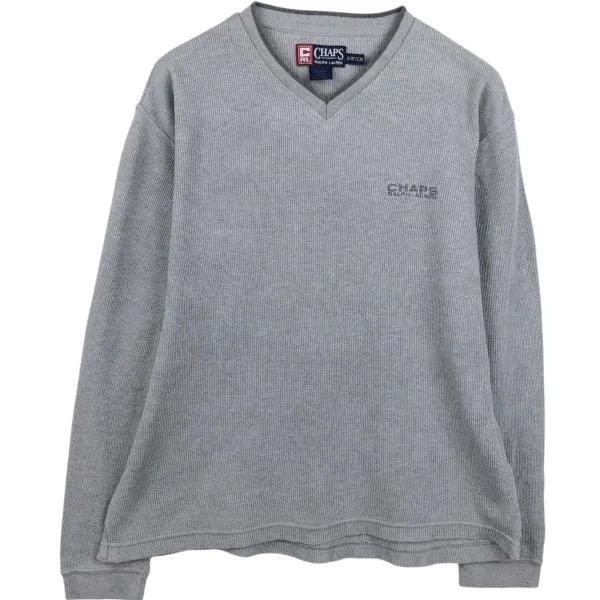 Old clothes Ralph Lauren CHAPS V neck long T-shirt long T men's S equivalent /eaa685609