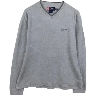 古着 ラルフローレン Ralph Lauren CHAPS チャップス Vネック ロングTシャツ ロンT メンズS相当 /eaa685609