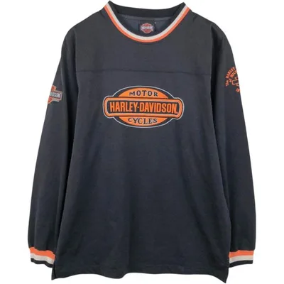 古着 ハーレーダビッドソン Harley-Davidson モーターサイクル ロングTシャツ ロンT メンズL相当 /eaa685615