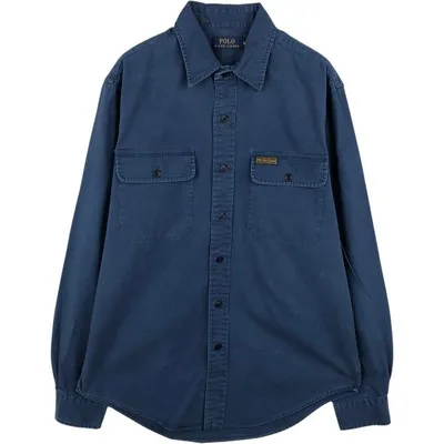 古着 ラルフローレン Ralph Lauren POLO RALPH LAUREN 長袖 コットンシャツ メンズM相当 /eaa685707