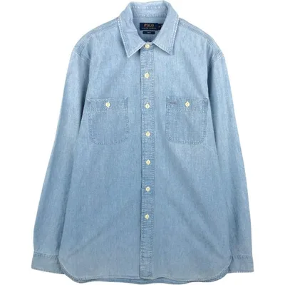 古着 ラルフローレン Ralph Lauren POLO RALPH LAUREN 長袖 コットンシャツ メンズM相当 /eaa685709