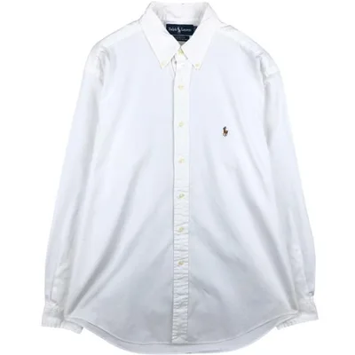古着 ラルフローレン Ralph Lauren YARMOUTH 長袖 ボタンダウンシャツ メンズL相当 /eaa685714