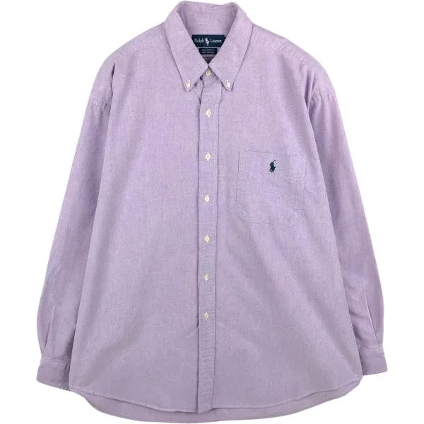 古着 ラルフローレン Ralph Lauren BIG SHIRT 長袖 ボタンダウンシャツ メンズXL相当 /eaa685724
