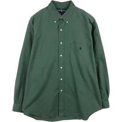 古着 ラルフローレン Ralph Lauren BIG SHIRT 長袖 ボタンダウンシャツ メンズL相当 /eaa685725