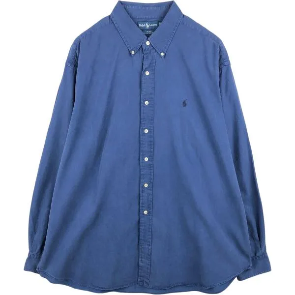 古着 ラルフローレン Ralph Lauren BLAKE 長袖 ボタンダウンシャツ メンズXXL相当 /eaa685726